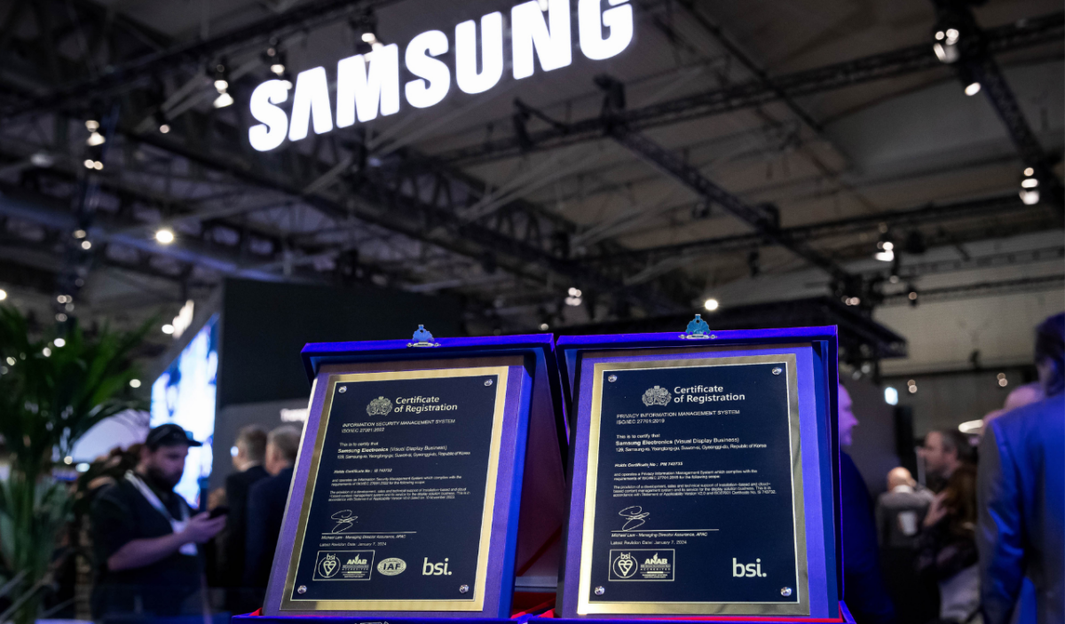 Samsung receives ISO 27001 and 27701 certifications