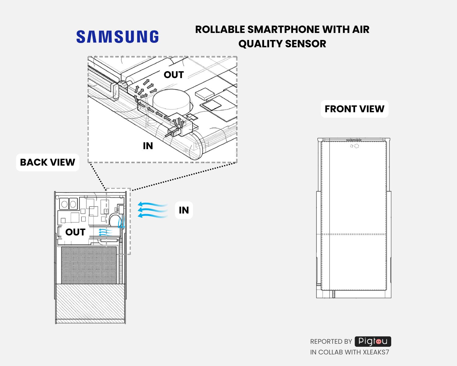 Samsung scrollable phone patent approved image